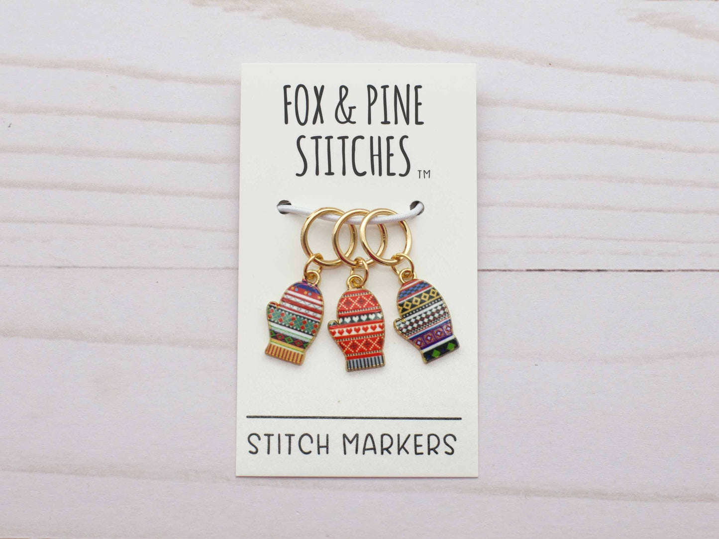 Fair Isle Mittens | Stitch Markers