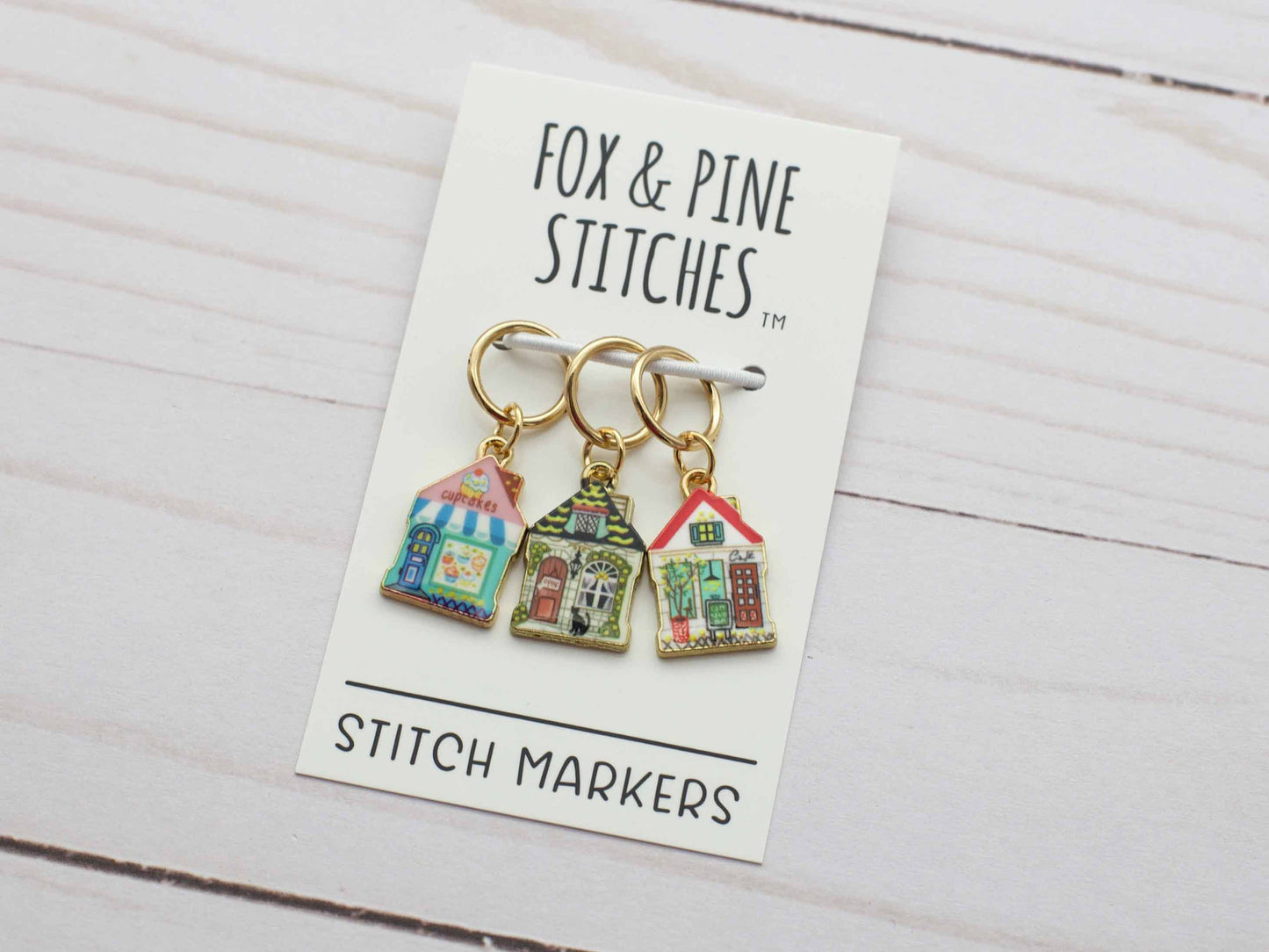 Fox & Pine Little Shops Stitch Markers