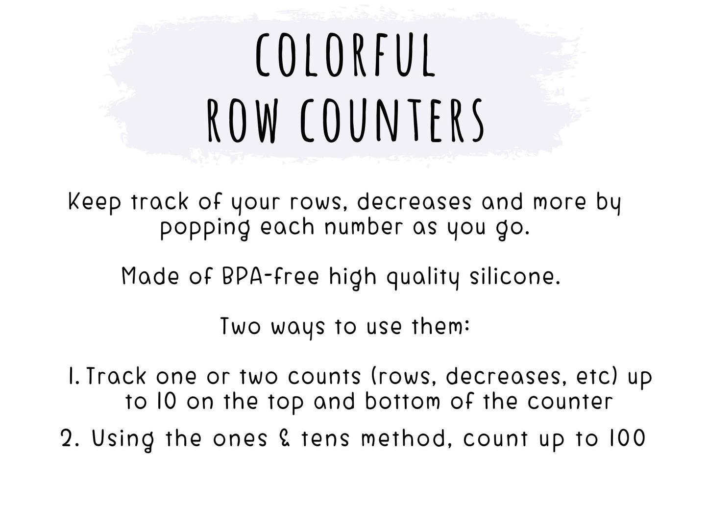 Fox & Pine Colorful Row Counters