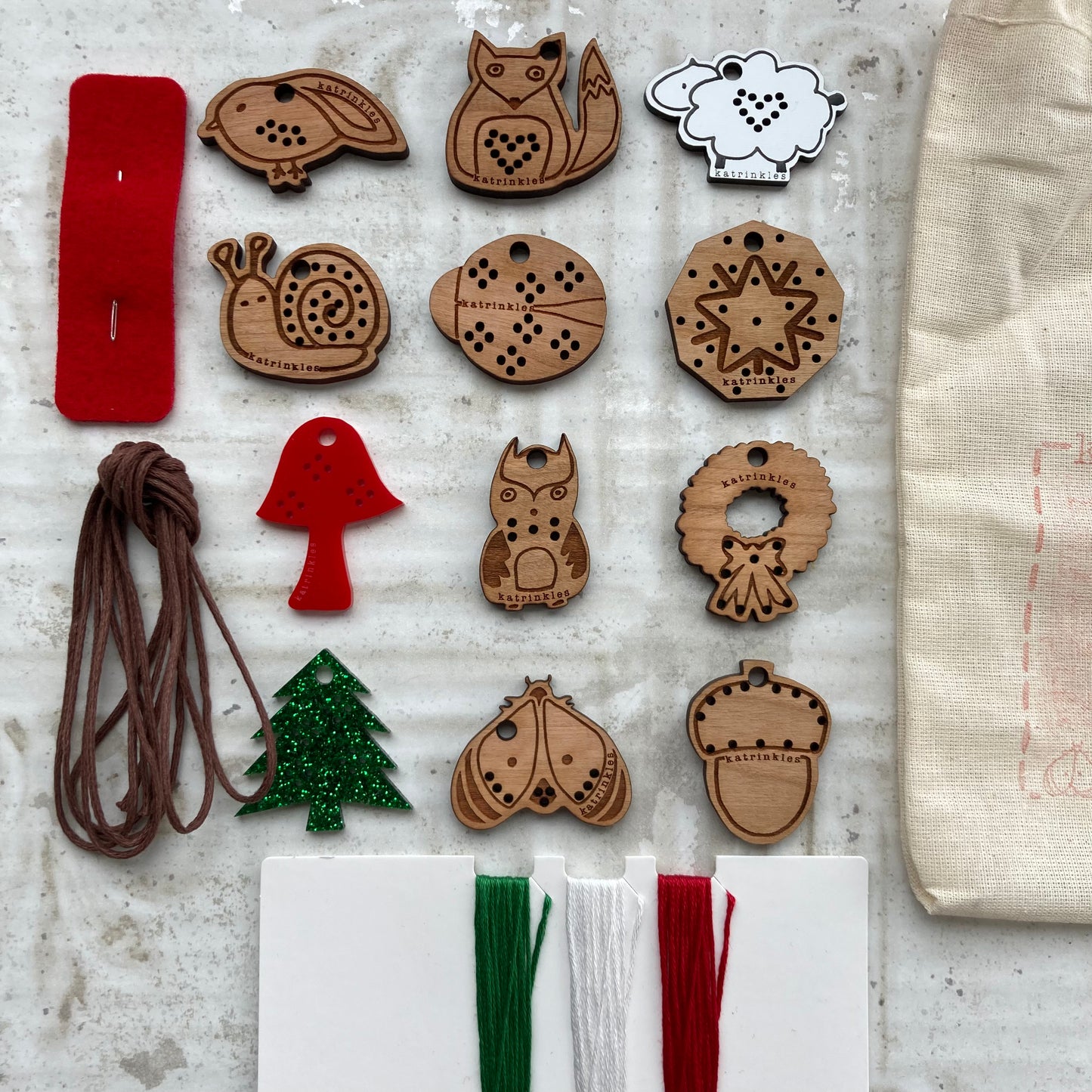 Katrinkles 12 Days of Stitchable Ornaments