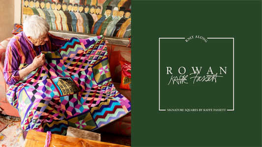 PRE-ORDER Rowan Alpaca Soft DK Kit Kaffe Fassett Blanket Knit-A-Long