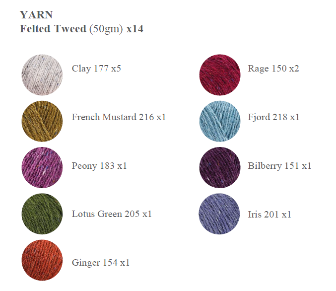 Rowan Felted Tweed Kit Martin Storey Blanket Knit-A-Long