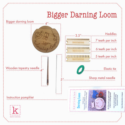 Bigger Darning & Mending Loom Kit