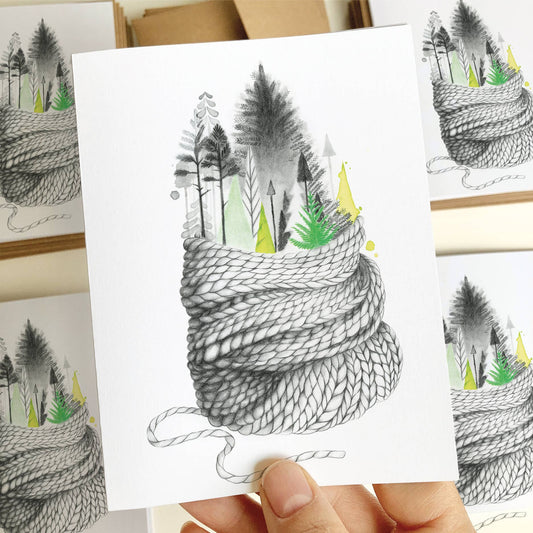 Warming forest card