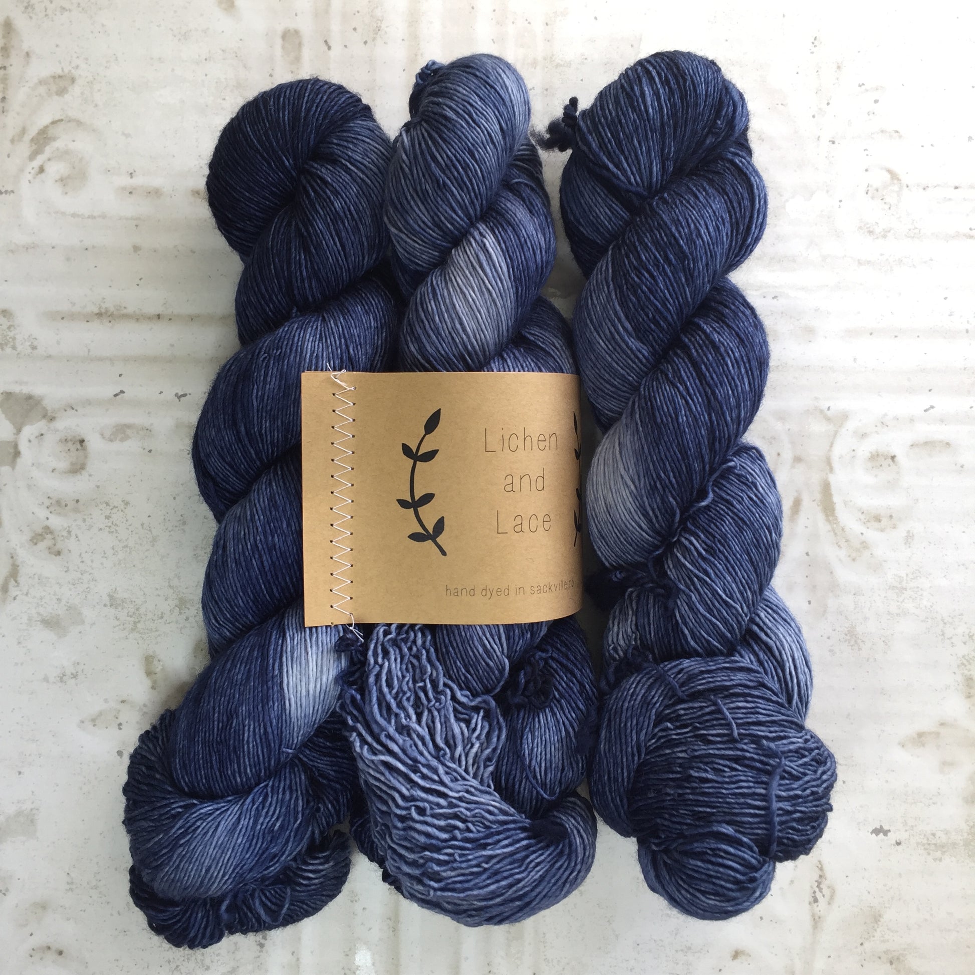 Lichen and Lace Hand Dyed Yarn